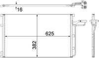 MAHLE Condensor, airconditioning (AC 551 001S)