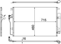 MAHLE Condensor, airconditioning (AC 553 001S)