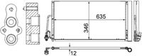 MAHLE Condensor, airconditioning (AC 590 000S)