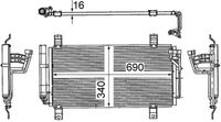 MAHLE Condensor, airconditioning (AC 714 000S)