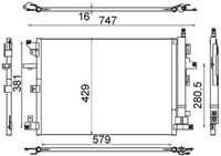 MAHLE Condensor, airconditioning (AC 635 000S)