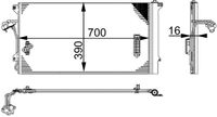 MAHLE Condensor, airconditioning (AC 659 000S)