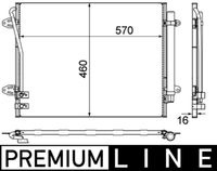 MAHLE Condensor, airconditioning (AC 734 000P)