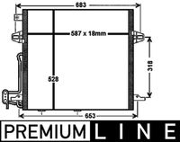 MAHLE Condensor, airconditioning (AC 756 000P)