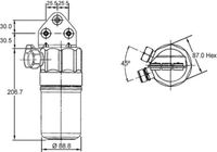 MAHLE Droger, airconditioning (AD 187 000S)