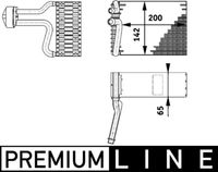 MAHLE Verdamper, airconditioning (AE 66 000P)