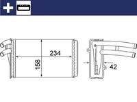 MAHLE Kachelradiateur, interieurverwarming (AH 54 000S)