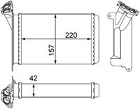 MAHLE Kachelradiateur, interieurverwarming (AH 95 000S)