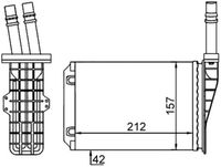 MAHLE Kachelradiateur, interieurverwarming (AH 209 000S)