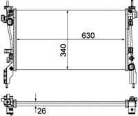 MAHLE Radiateur (CR 1122 000P)