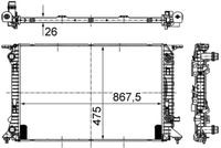 MAHLE Radiateur (CR 910 000S)