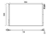 MAHLE Condensor, airconditioning (AC 413 001S)