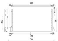 MAHLE Condensor, airconditioning (AC 486 000S)