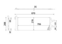 MAHLE Condensor, airconditioning (AC 368 000S)