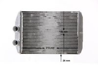 MAHLE Kachelradiateur, interieurverwarming (AH 275 000S)