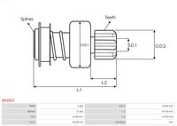AS-PL Startmotor / Starter (S4022)