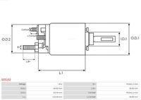 AS-PL Startmotor / Starter (S6055(DENSO))
